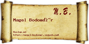 Magel Bodomér névjegykártya